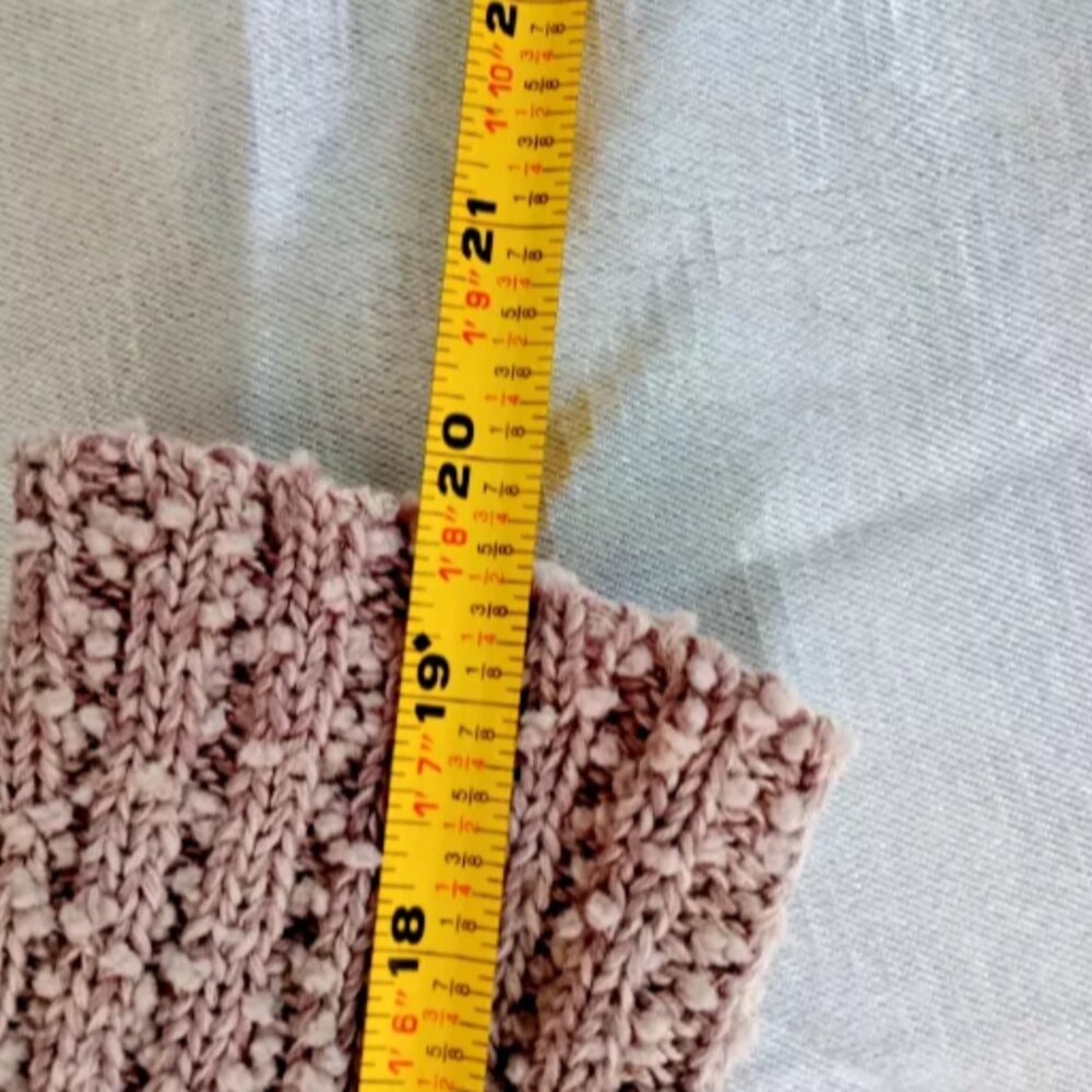 Maurices Sweater Women's Size M Brown Loose Knit Pullover Crew Neck Semi Sheer - Picture 6 of 6